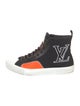 Louis Vuitton Printed Embroidered Accent Sneakers