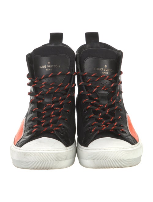 Louis Vuitton Printed Embroidered Accent Sneakers