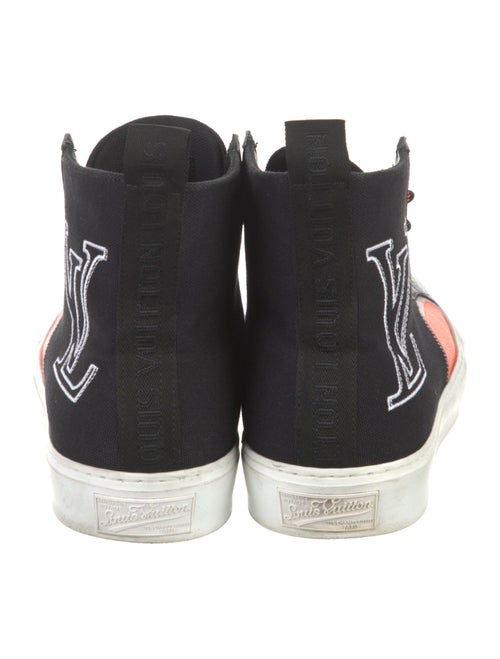 Louis Vuitton Printed Embroidered Accent Sneakers