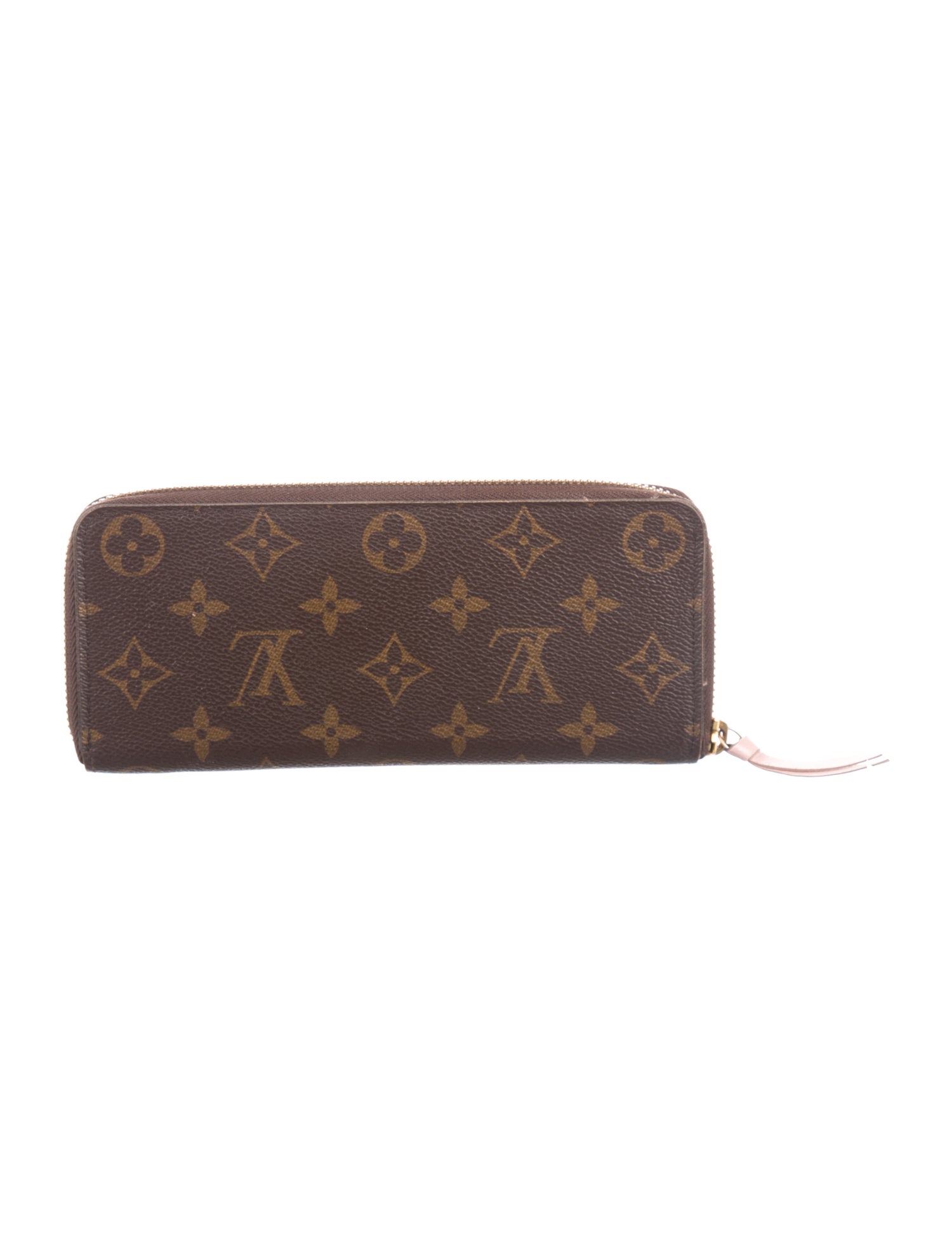 Louis Vuitton LV Monogram Coated Canvas Clemence Wallet