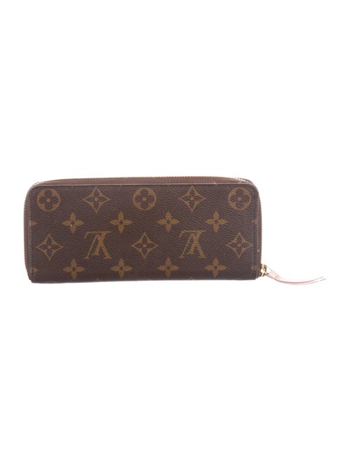Louis Vuitton LV Monogram Coated Canvas Clemence Wallet