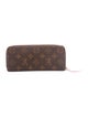 Louis Vuitton LV Monogram Coated Canvas Clemence Wallet