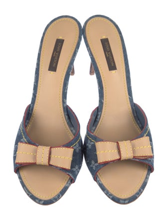 Louis Vuitton LV Monogram Denim Slides