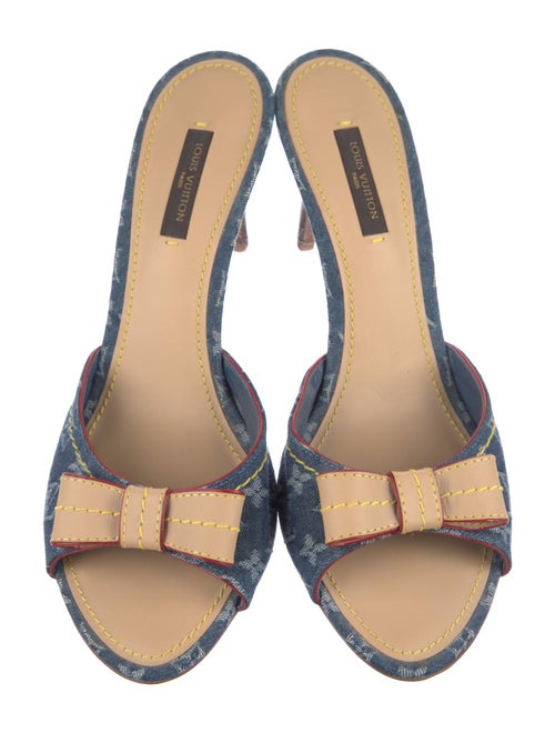 Louis Vuitton LV Monogram Denim Slides