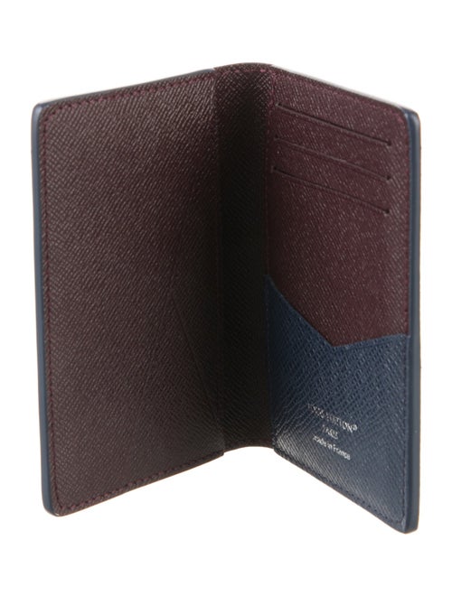 Louis Vuitton Signature Logo Taiga Leather Pocket Organizer