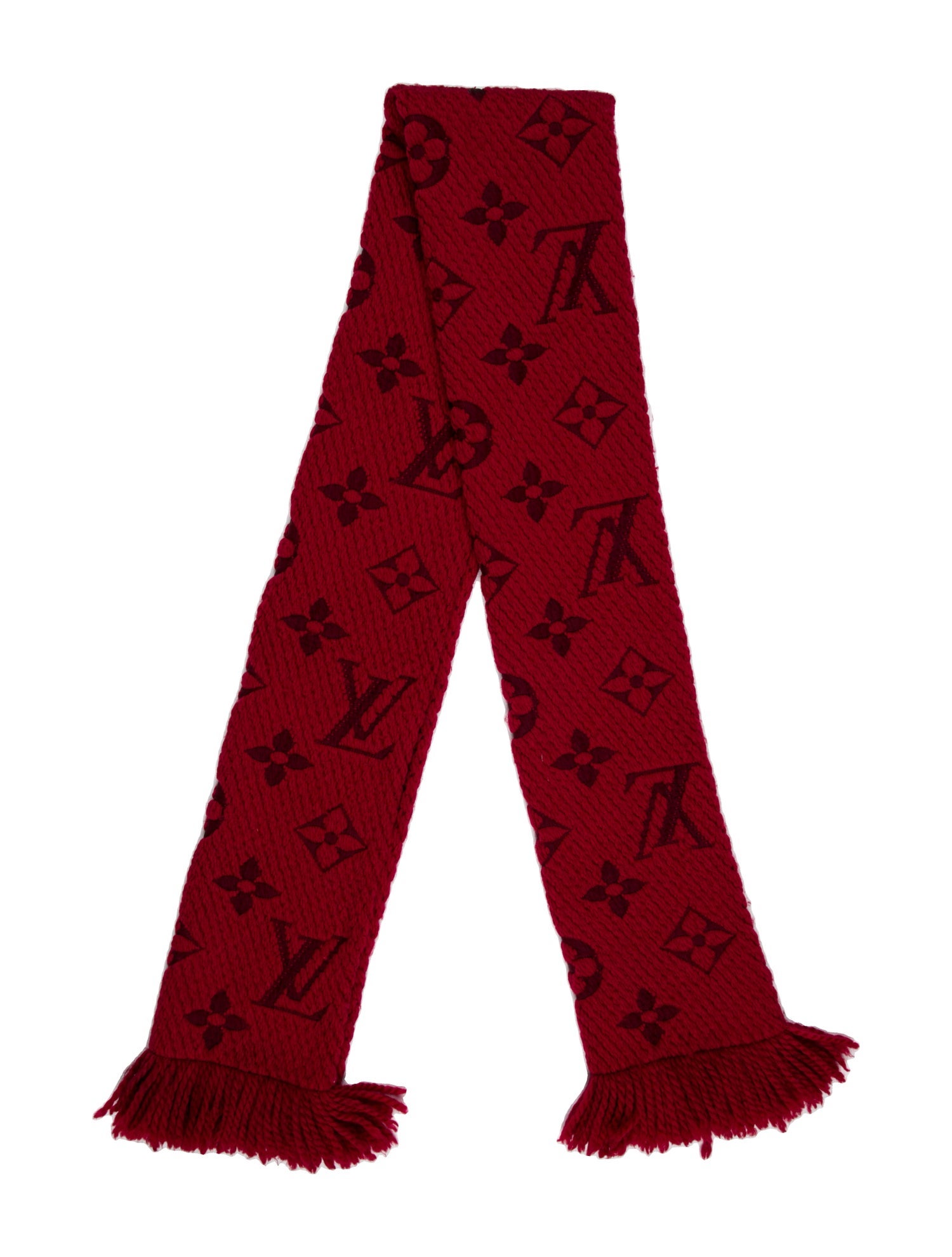 Louis Vuitton Wool Monogram Giant Pattern Scarf