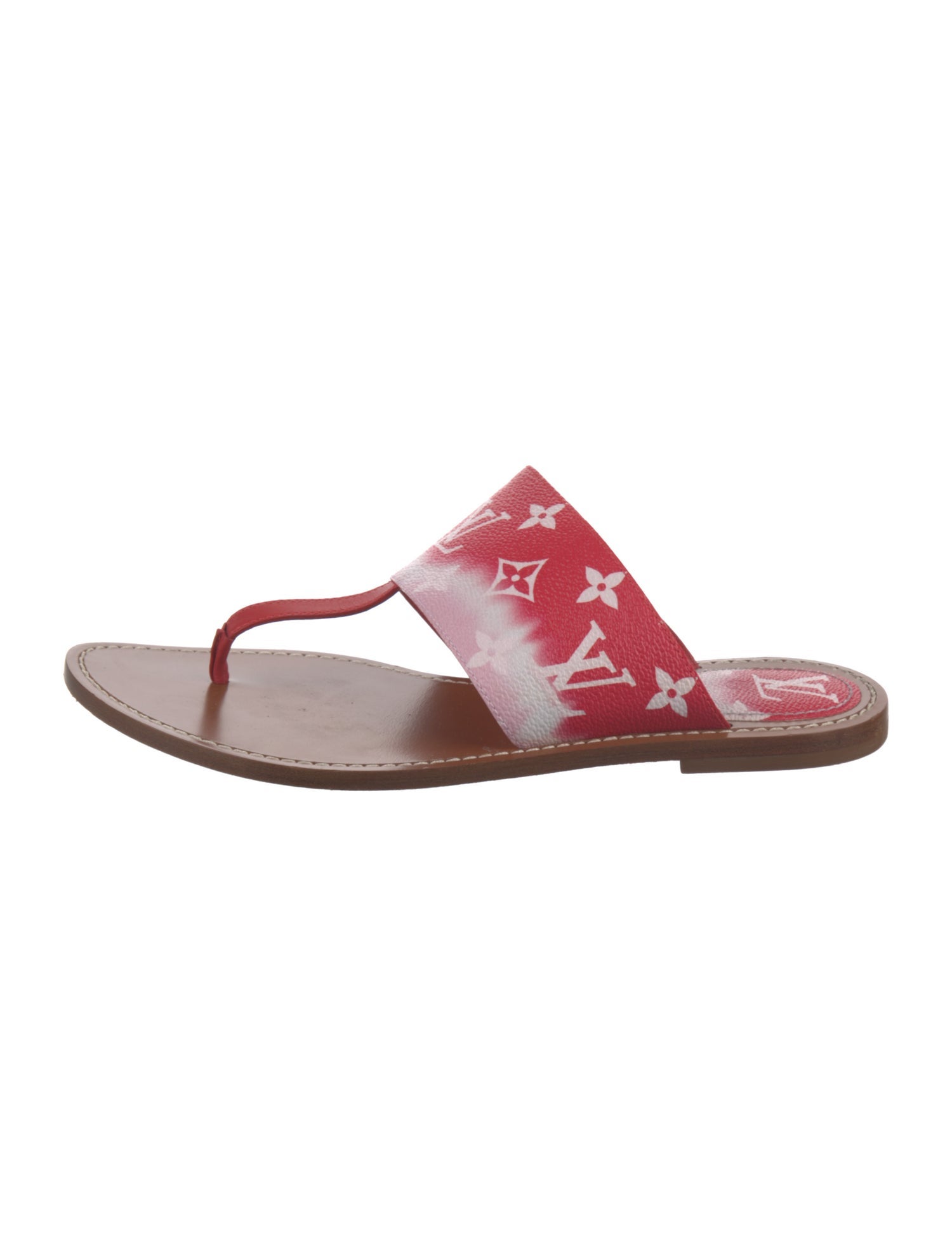 Louis Vuitton LV Monogram Leather Slides