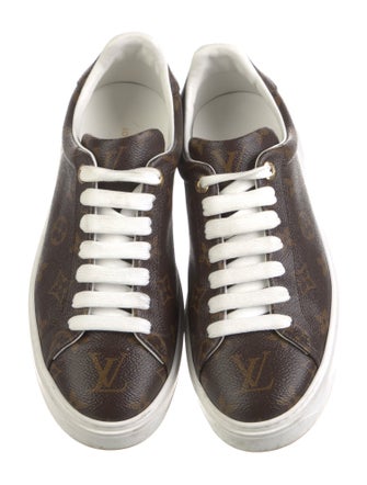 Louis Vuitton LV Monogram Leather Trim Embellishment Sneakers