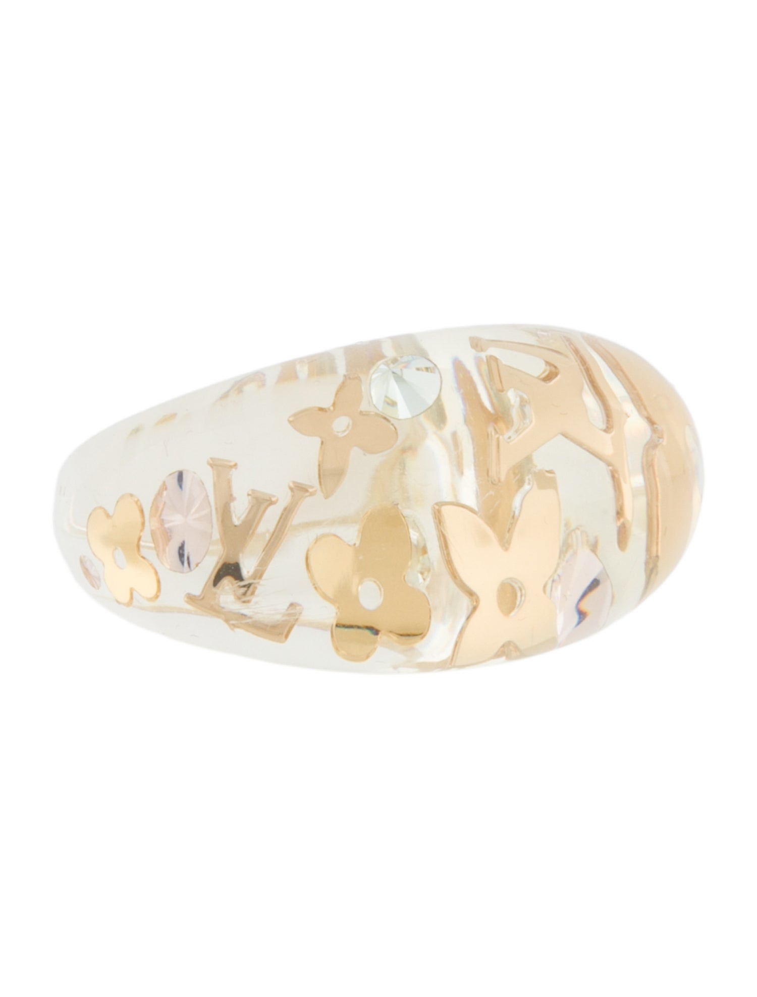 Louis Vuitton Crystal & Resin Inclusion Ring