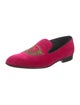 Louis Vuitton Velvet Embroidered Accent Loafers