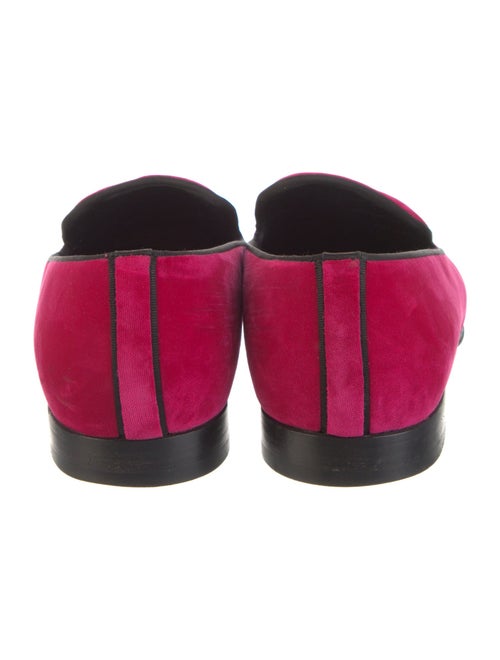 Louis Vuitton Velvet Embroidered Accent Loafers