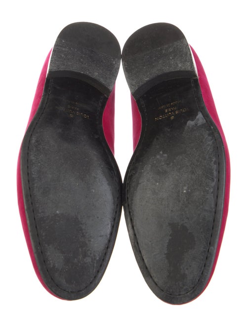 Louis Vuitton Velvet Embroidered Accent Loafers