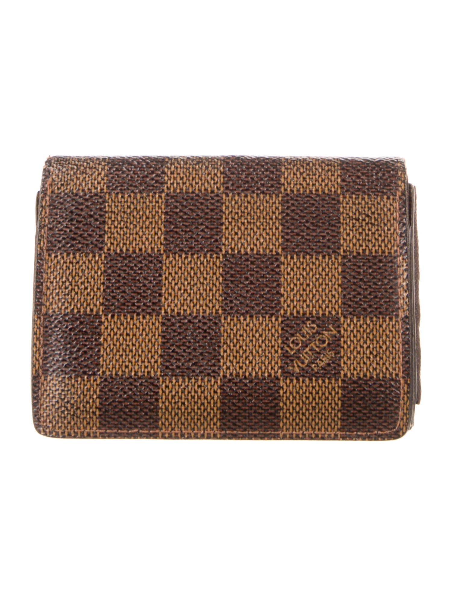 Louis Vuitton 2003 Damier Ebene Pattern Wallet