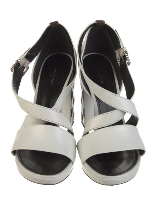 Louis Vuitton LV Monogram Leather Slingback Sandals