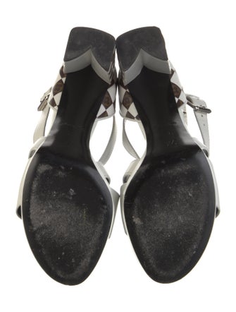 Louis Vuitton LV Monogram Leather Slingback Sandals