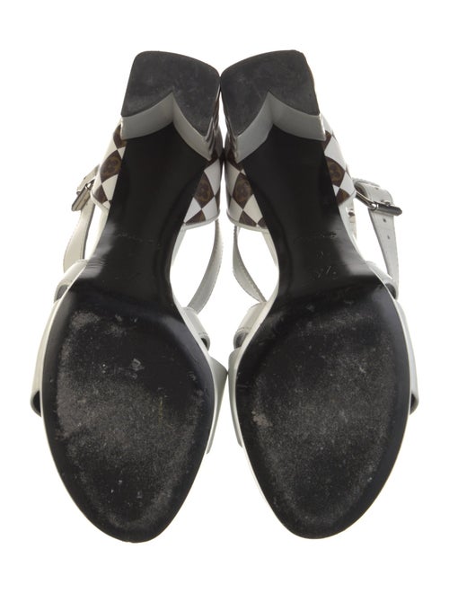 Louis Vuitton LV Monogram Leather Slingback Sandals