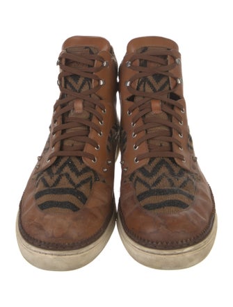 Louis Vuitton 2013 Knit Lace-Up Boots