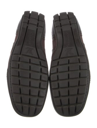 Louis Vuitton Leather Colorblock Pattern Sneakers