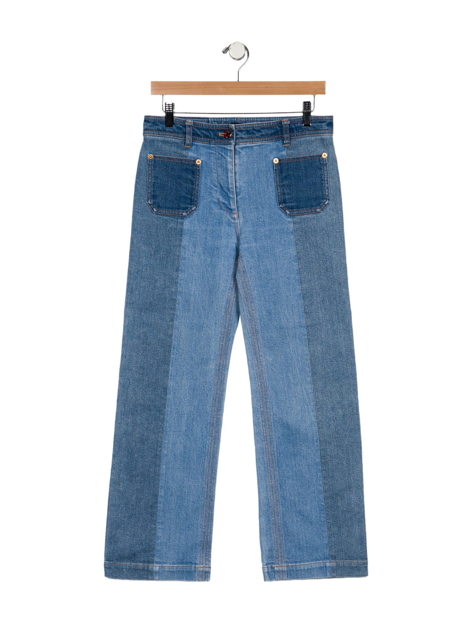 Louis Vuitton Mid-Rise Straight Leg Jeans