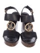 Louis Vuitton Leather Slingback Sandals