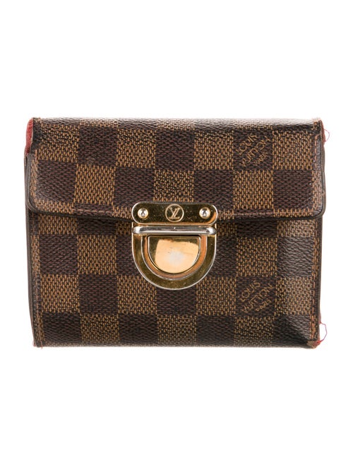 Louis Vuitton Damier Ebene Pattern Coated Canvas Koala Wallet