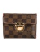 Louis Vuitton Damier Ebene Pattern Coated Canvas Koala Wallet
