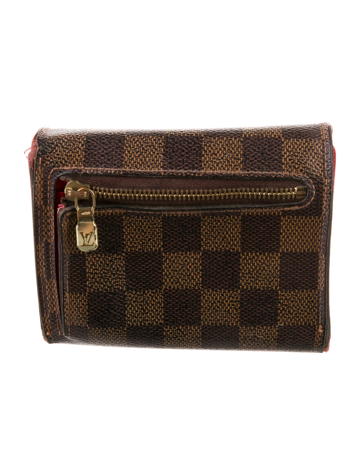 Louis Vuitton Damier Ebene Pattern Coated Canvas Koala Wallet