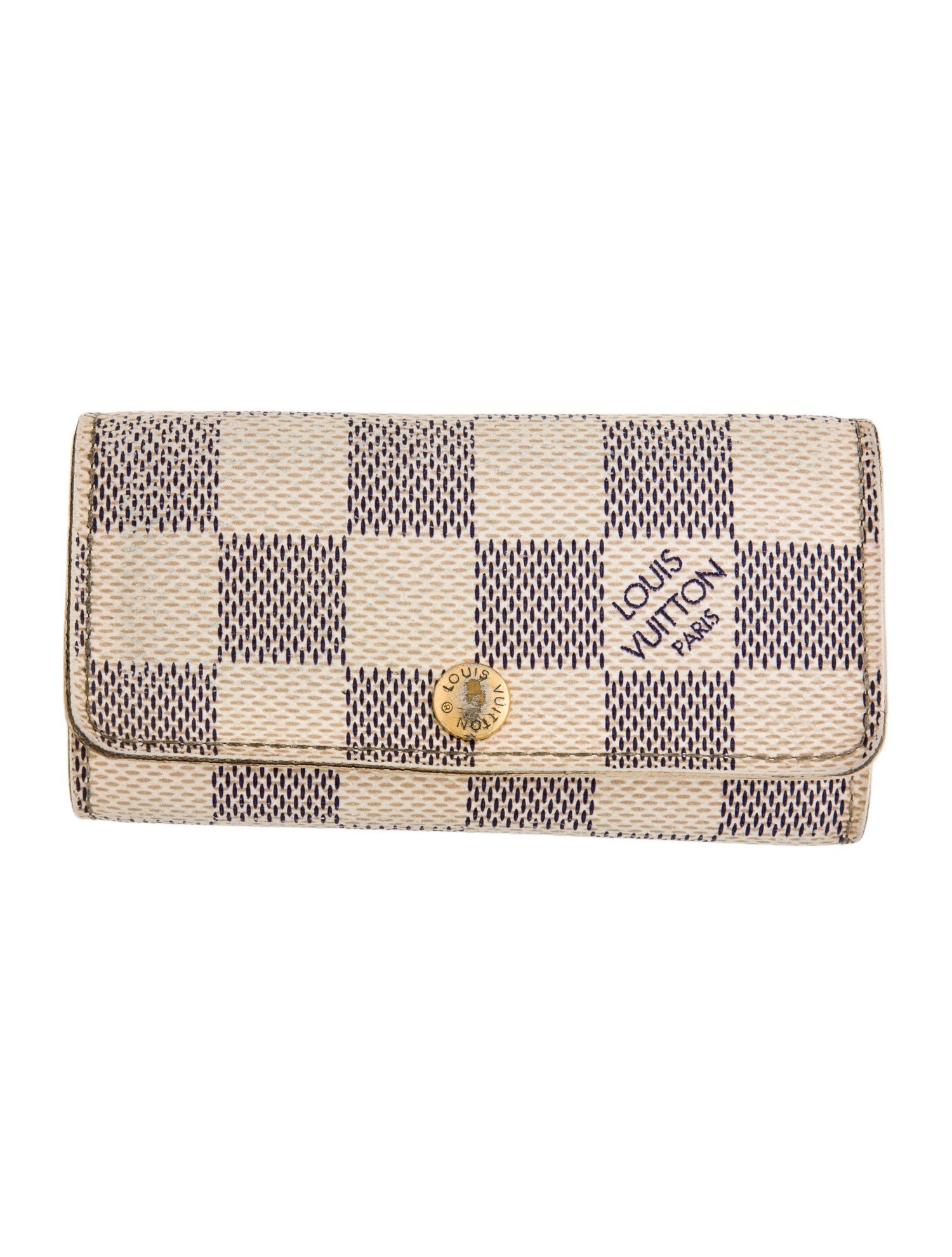 Louis Vuitton Damier Azur 4 Key Holder