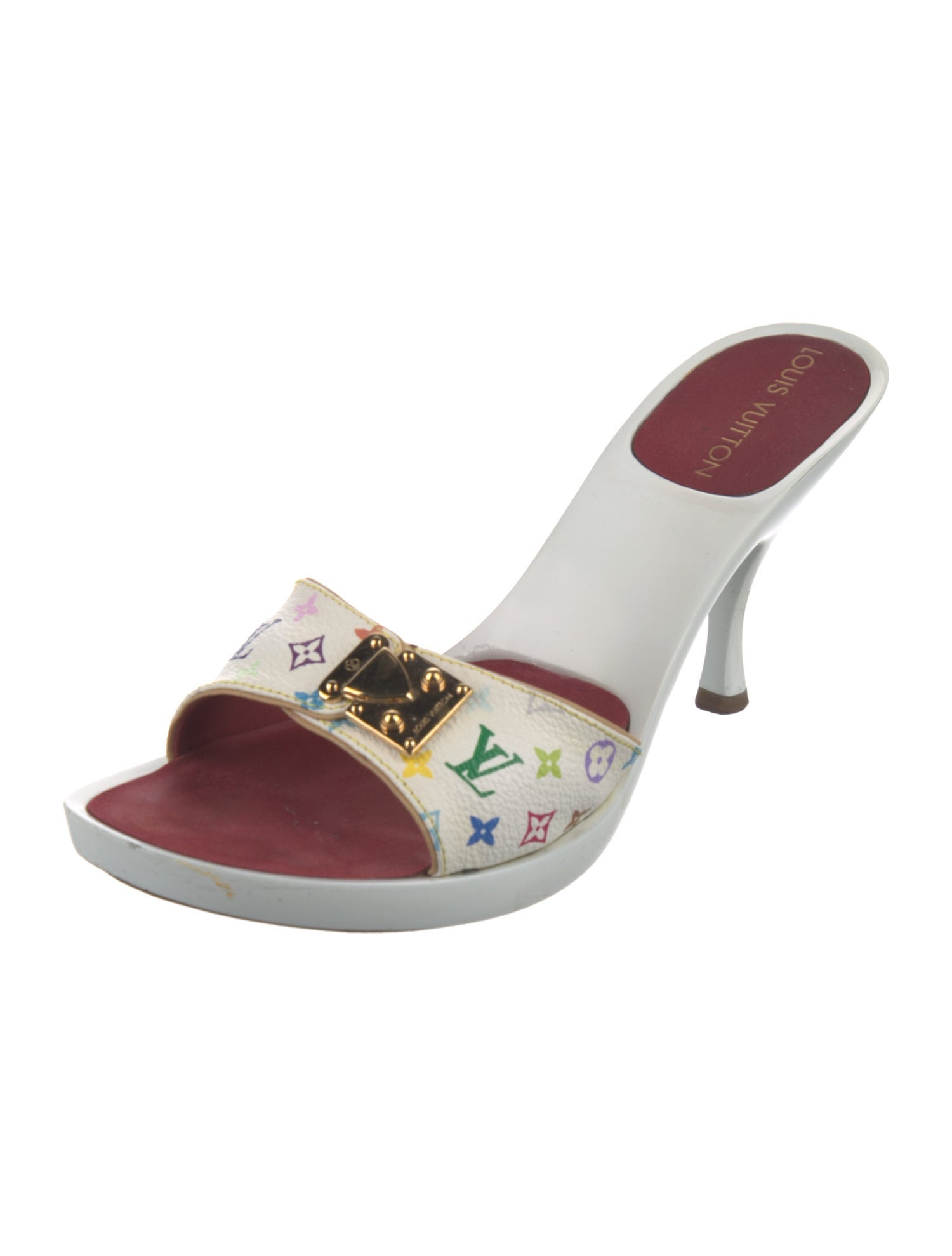 Louis Vuitton Multicolore Monogram Pattern Mules