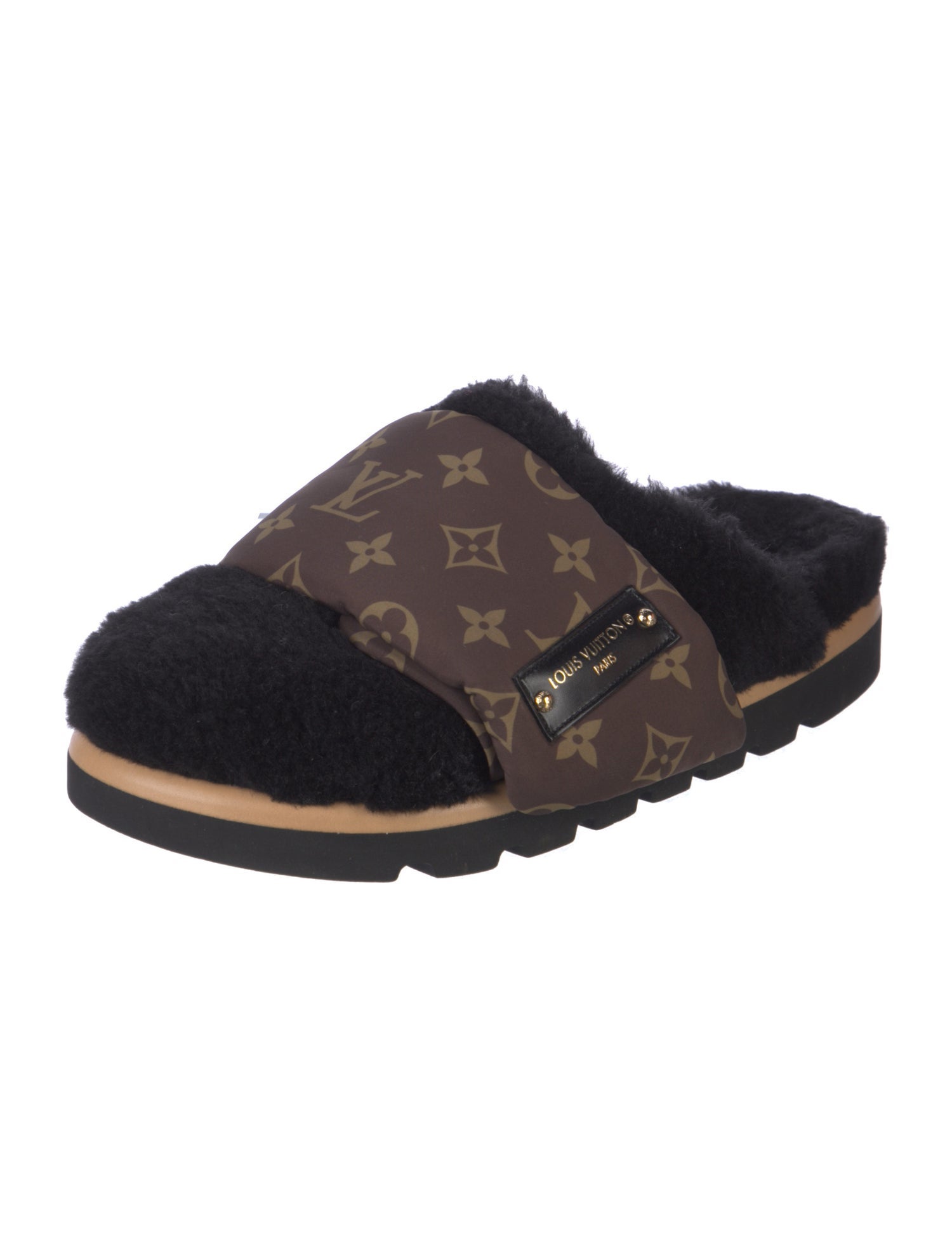 Louis Vuitton LV Monogram Shearling Sneakers