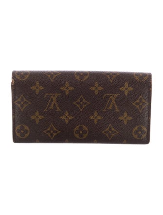 Louis Vuitton LV Monogram Coated Canvas Sarah Wallet