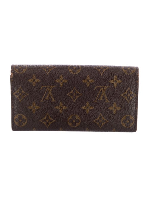 Louis Vuitton LV Monogram Coated Canvas Sarah Wallet