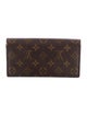 Louis Vuitton LV Monogram Coated Canvas Sarah Wallet