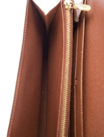 Louis Vuitton LV Monogram Coated Canvas Sarah Wallet