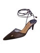 Louis Vuitton Leather Printed Slingback Pumps