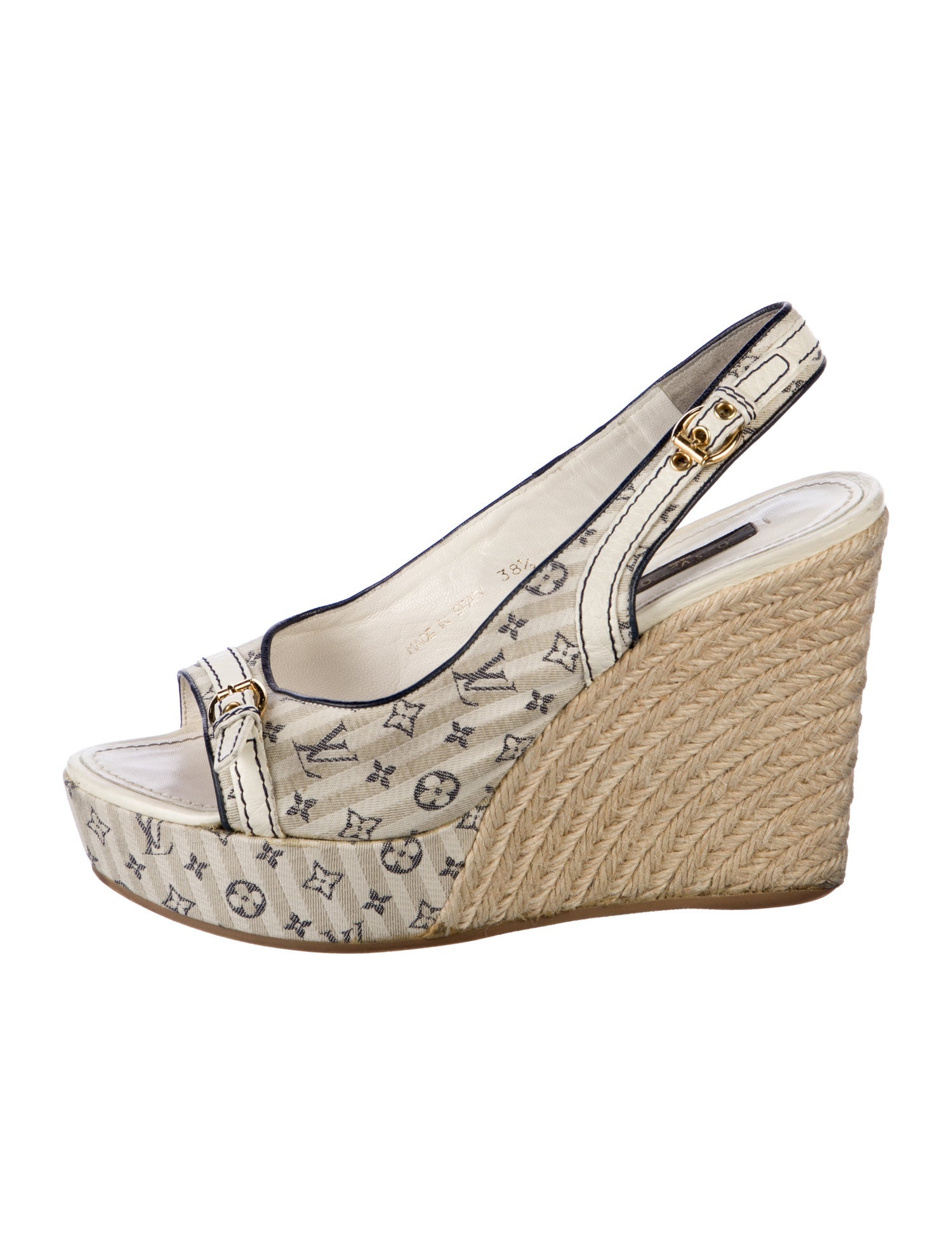 Louis Vuitton LV Monogram Canvas Slingback Sandals