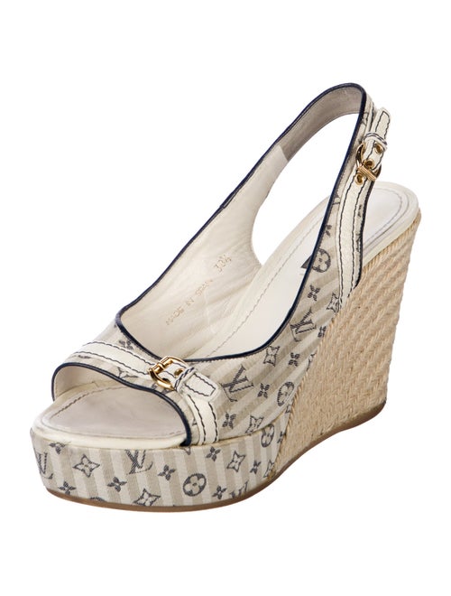 Louis Vuitton LV Monogram Canvas Slingback Sandals