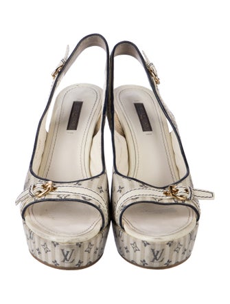 Louis Vuitton LV Monogram Canvas Slingback Sandals