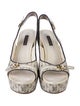 Louis Vuitton LV Monogram Canvas Slingback Sandals
