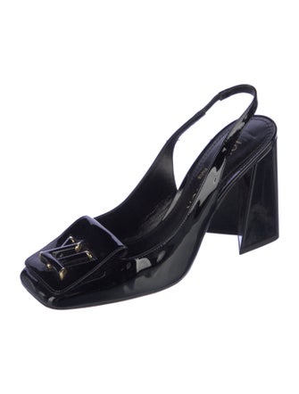 Louis Vuitton Patent Leather Slingback Pumps