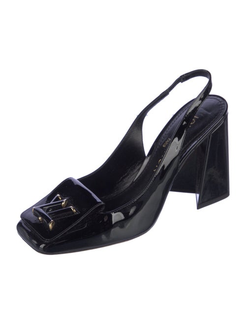 Louis Vuitton Patent Leather Slingback Pumps