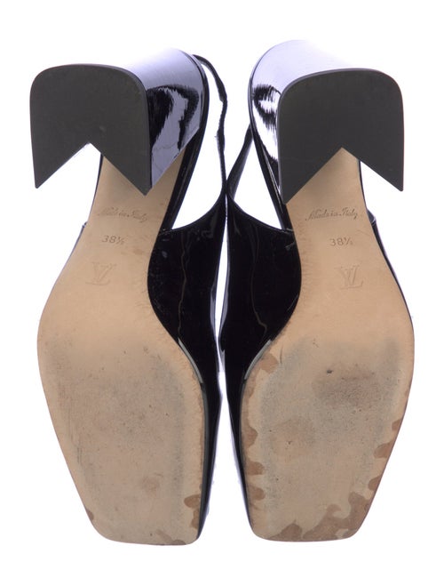 Louis Vuitton Patent Leather Slingback Pumps