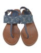 Louis Vuitton LV Monogram Denim Slingback Sandals