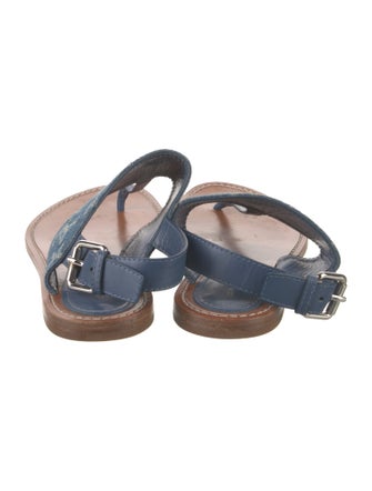 Louis Vuitton LV Monogram Denim Slingback Sandals