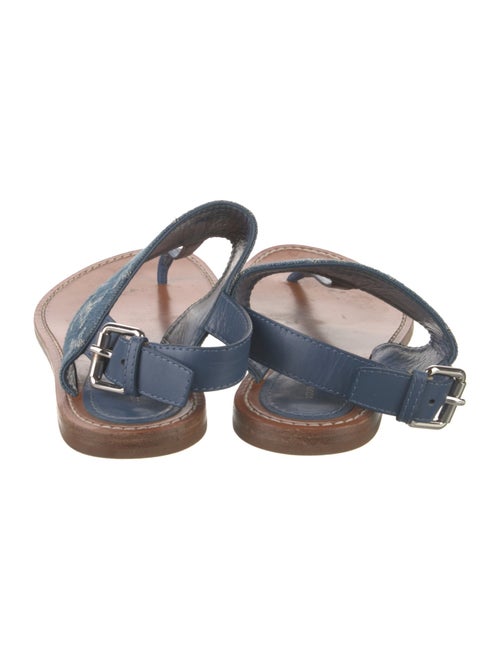 Louis Vuitton LV Monogram Denim Slingback Sandals