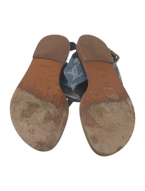 Louis Vuitton LV Monogram Denim Slingback Sandals