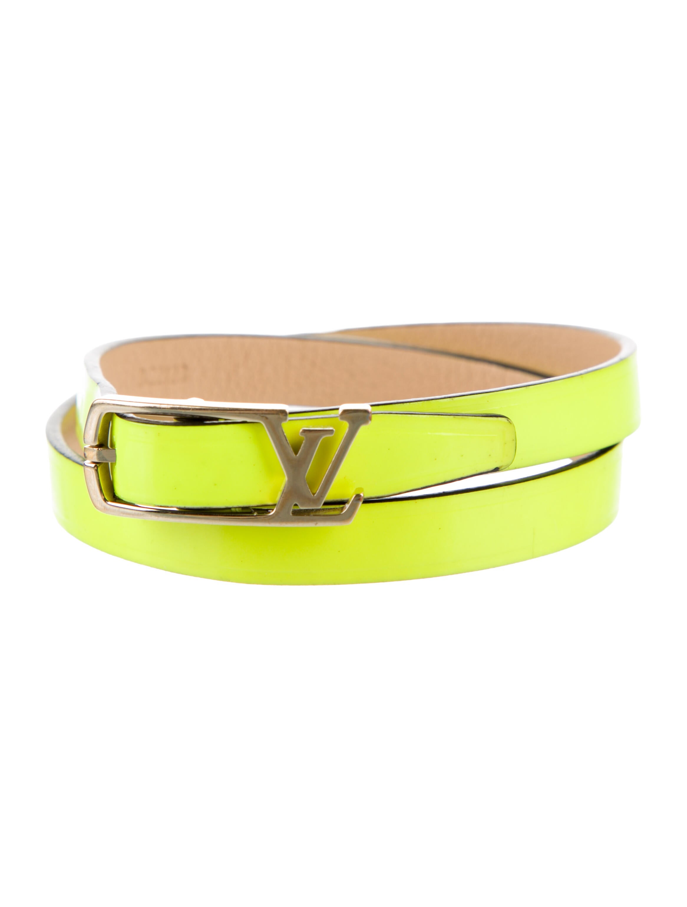 Louis Vuitton Patent Leather Neogram Bracelet