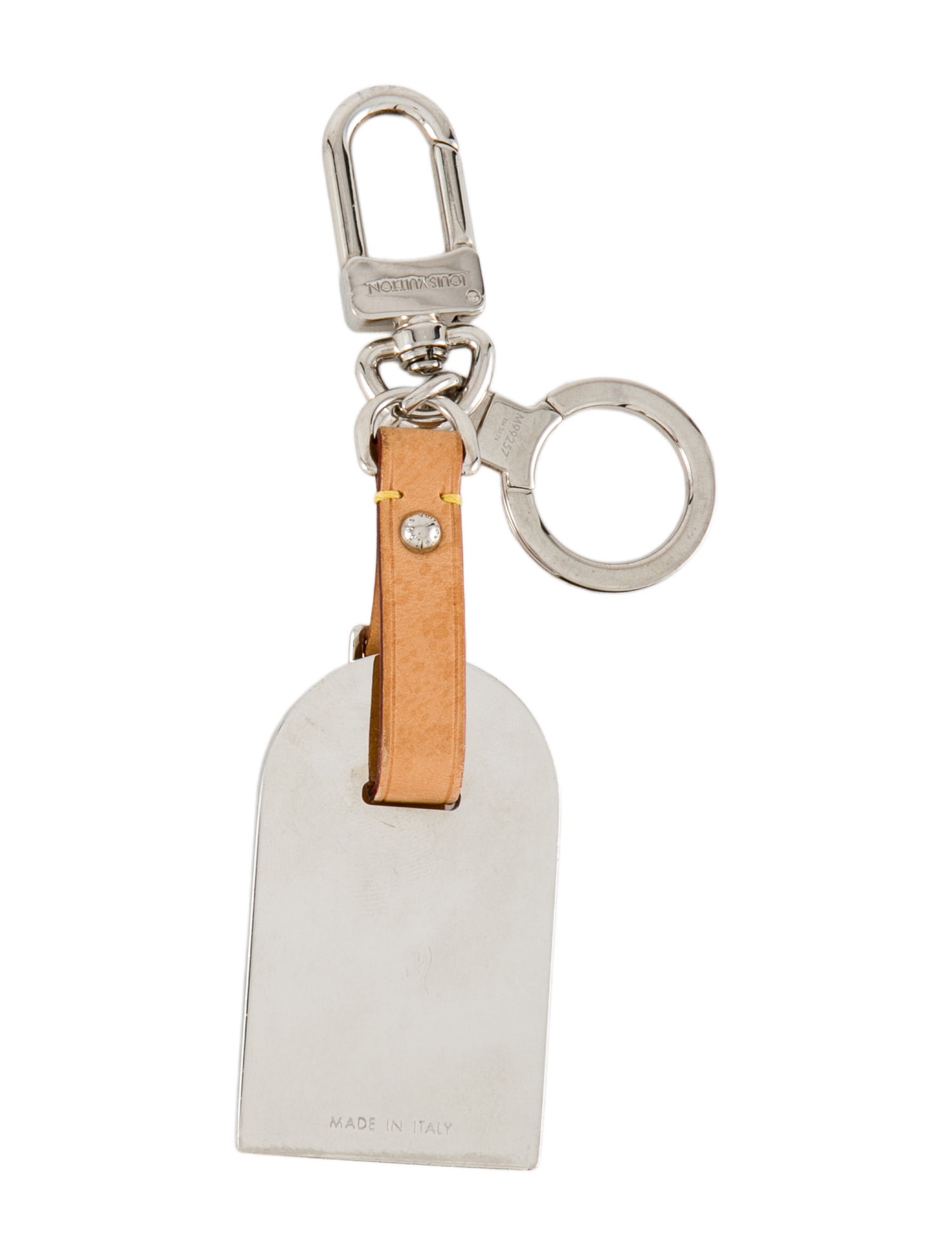 Louis Vuitton Metal Luggage Tag Bag Charm and Key Holder