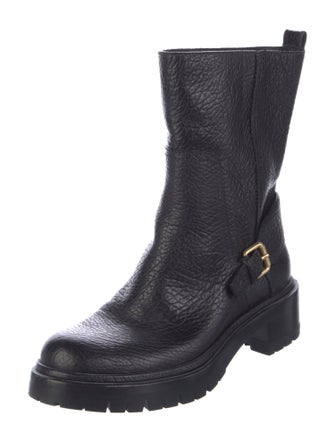 Louis Vuitton Leather Moto Boots