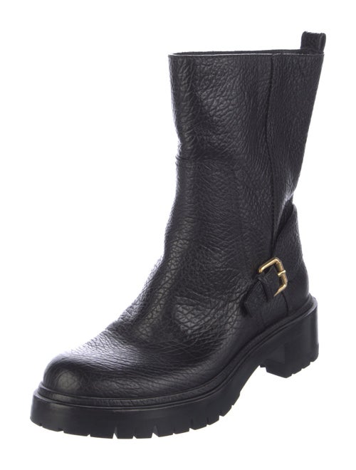 Louis Vuitton Leather Moto Boots